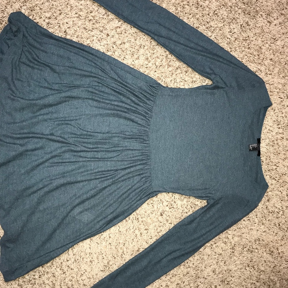 Forever 21 / Blue Long Sleeve Dress